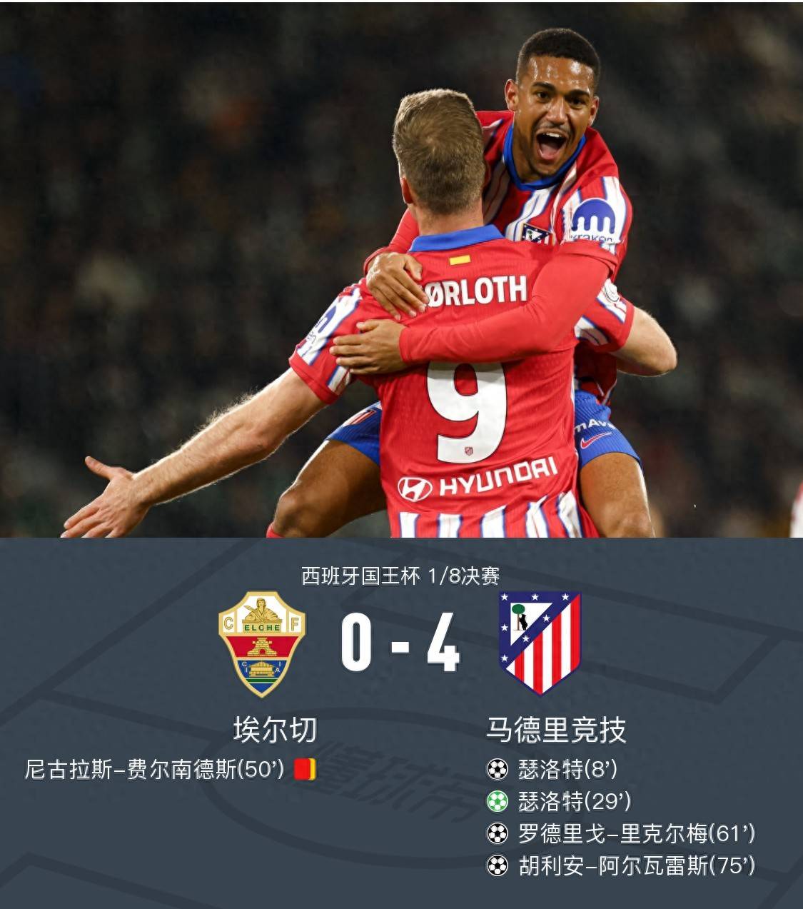 球星登场助攻，马竞暂时掉队